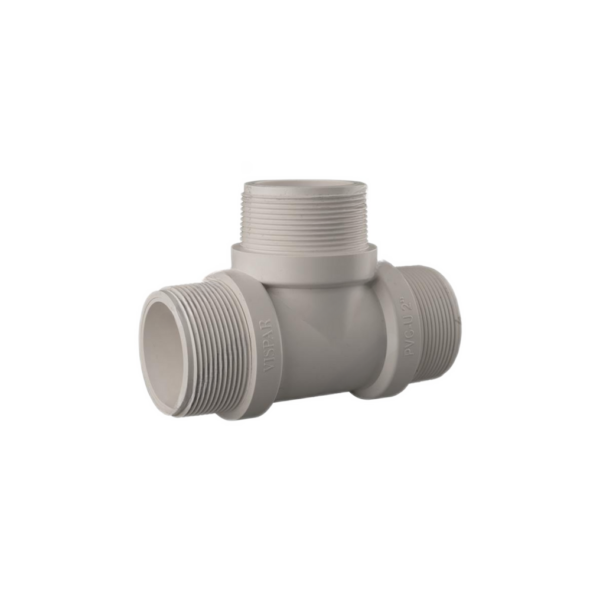 سه‌راه ماده رزوه‌ای PVC-U